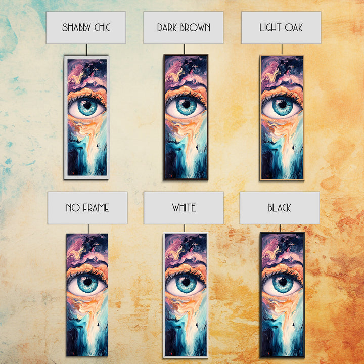 Abstract Surfboard, surf wall art, coastal painting, framed canvas print, beach house decor, minimalist art, extra wide art