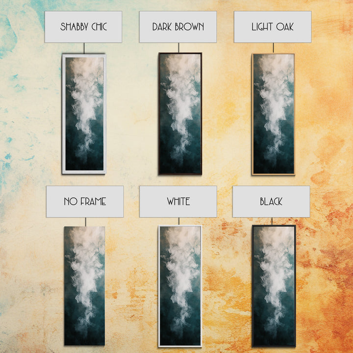 Abstract Smoke Art, Moody Wall Art, Wabi Sabi Art, Minimalist Painting, Dark Romance Painting, Framed Canvas Print, Vertical Art