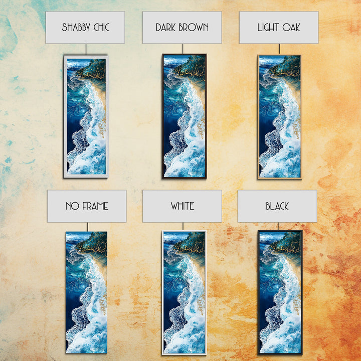 Abstract Ocean Painting, Nautical Wall Art, Coastal Wall Art, Seascape Painting, Blue and Green Wall Art, Canvas Print, Gift Idea