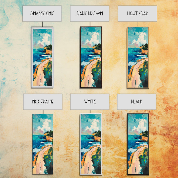 Coastal Cliffs, painting morro bay, surf wall art, seascape painting, coastal wall art, nautical decor, living room art, canvas print