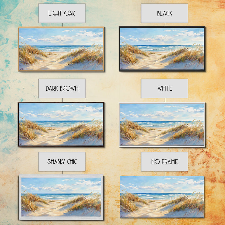 Beach Dunes, Coastal Painting, Nautical Wall Art, Canvas Print, Seascape Painting, Coastal Decor, Above Bed Wall Art, Farmhouse Art