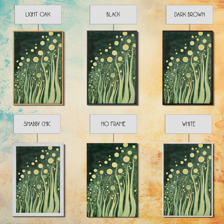 Abstract Nature, Green Wall Art, Botanical Prints, Canvas Print, Boho Art, Living Room Wall Art, Minimalist Art, Wabi Sabi Decor