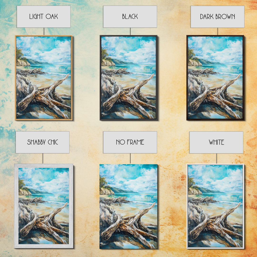 Beach, coastal painting, ocean painting, landscape painting, framed canvas print, lake Tahoe art, nautical wall art, beach house decor