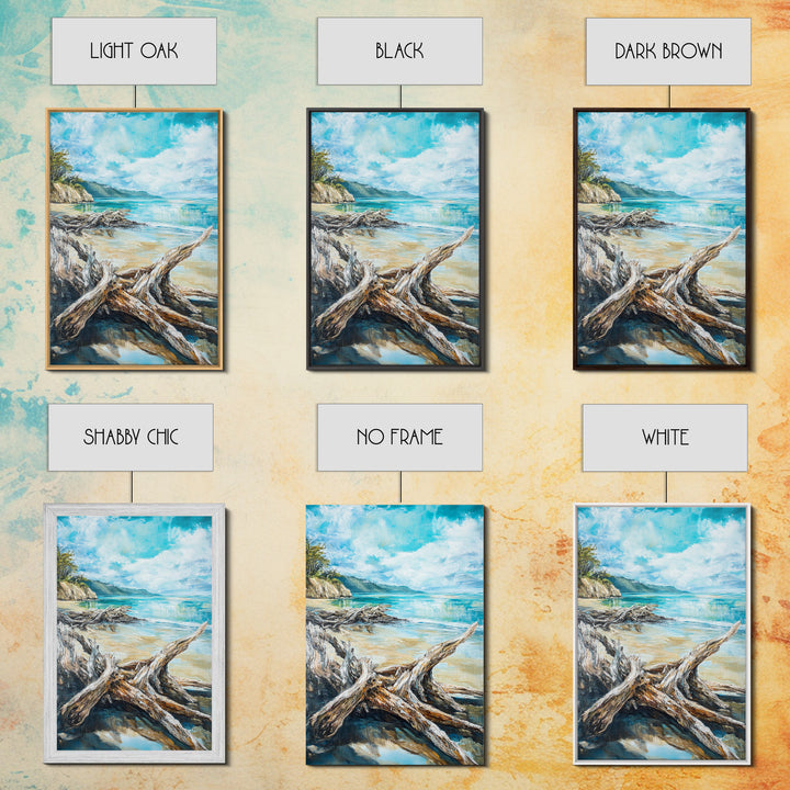 Beach, coastal painting, ocean painting, landscape painting, framed canvas print, lake Tahoe art, nautical wall art, beach house decor