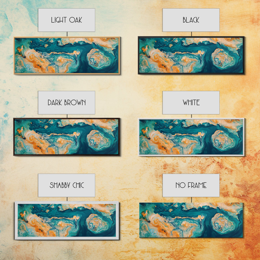 Abstract Ocean Map Painting, Modern Coastal Art, Nautical Wall Decor, Blue and Gold Artwork, Beach House Decor, Living Room Art