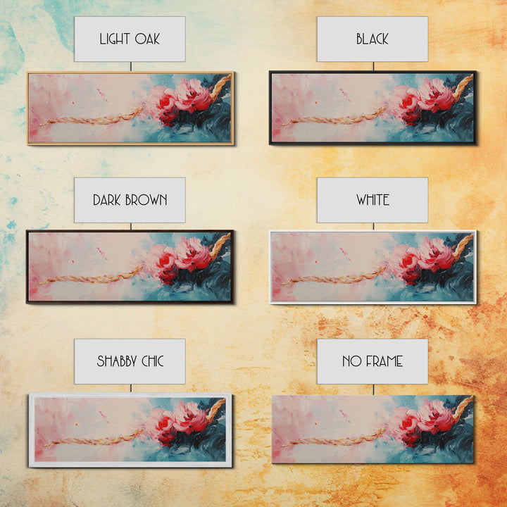 Romantic Floral Abstract Art, Soft Pastel Textured Painting, Feminine Boho Decor, Modern Bedroom Wall Art, Elegant Home Art