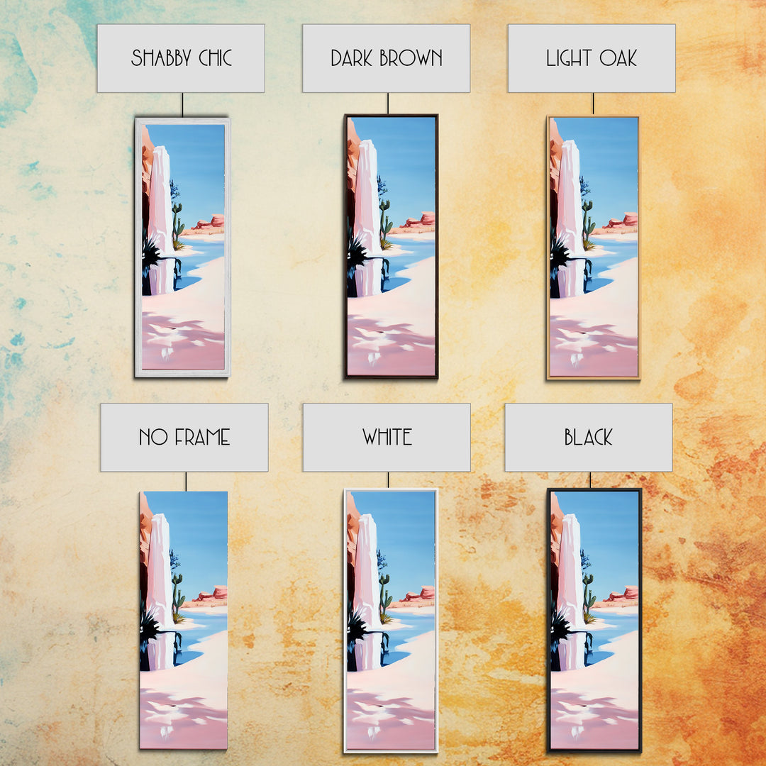 Desert Reflection, Pink Landscape, Minimalist Art, Canvas Print, Southwest Wall Art, Boho Decor, Modern Home, Living Room Art