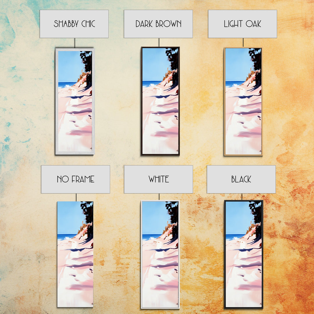 Beach Path, Sandy Shore, Tranquil Landscape, Canvas Print, Minimalist Wall Art, Nature Inspired Decor, Coastal Retreat, Serene Art