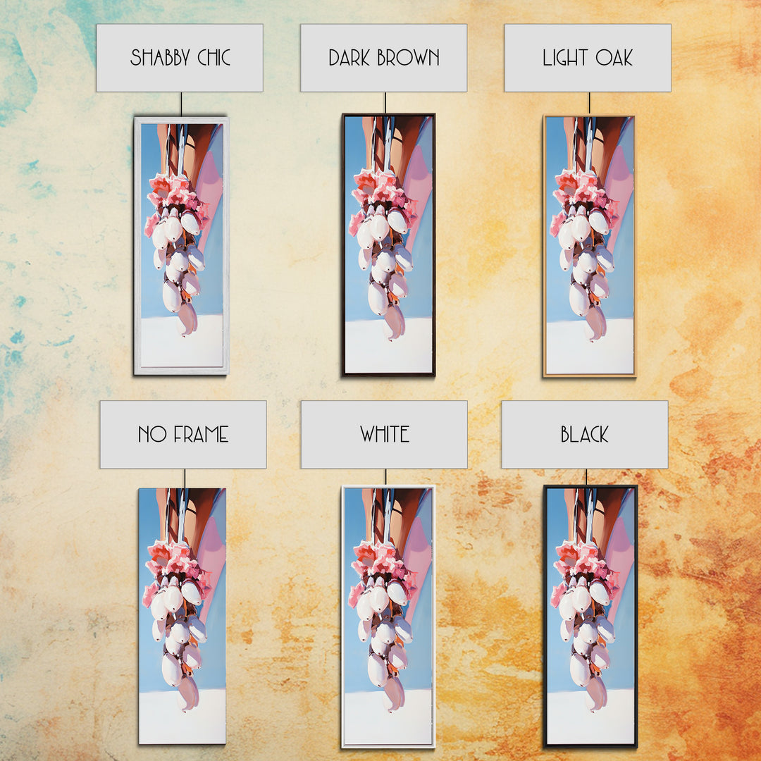 Desert Bloom, Floral Art, Pink and White Aesthetic, Framed Canvas Print, Minimalist Wall Art, Southwest Decor, Boho Home Accent