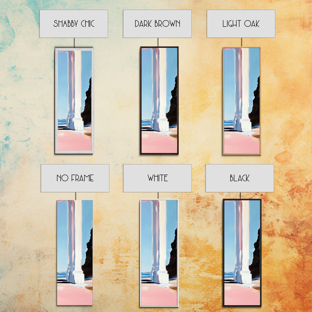 Beach Archway, Coastal Escape, Sunlit Ocean View, Tropical Paradise, Travel Inspired Home Decor, Light and Airy Aesthetic, Canvas Print