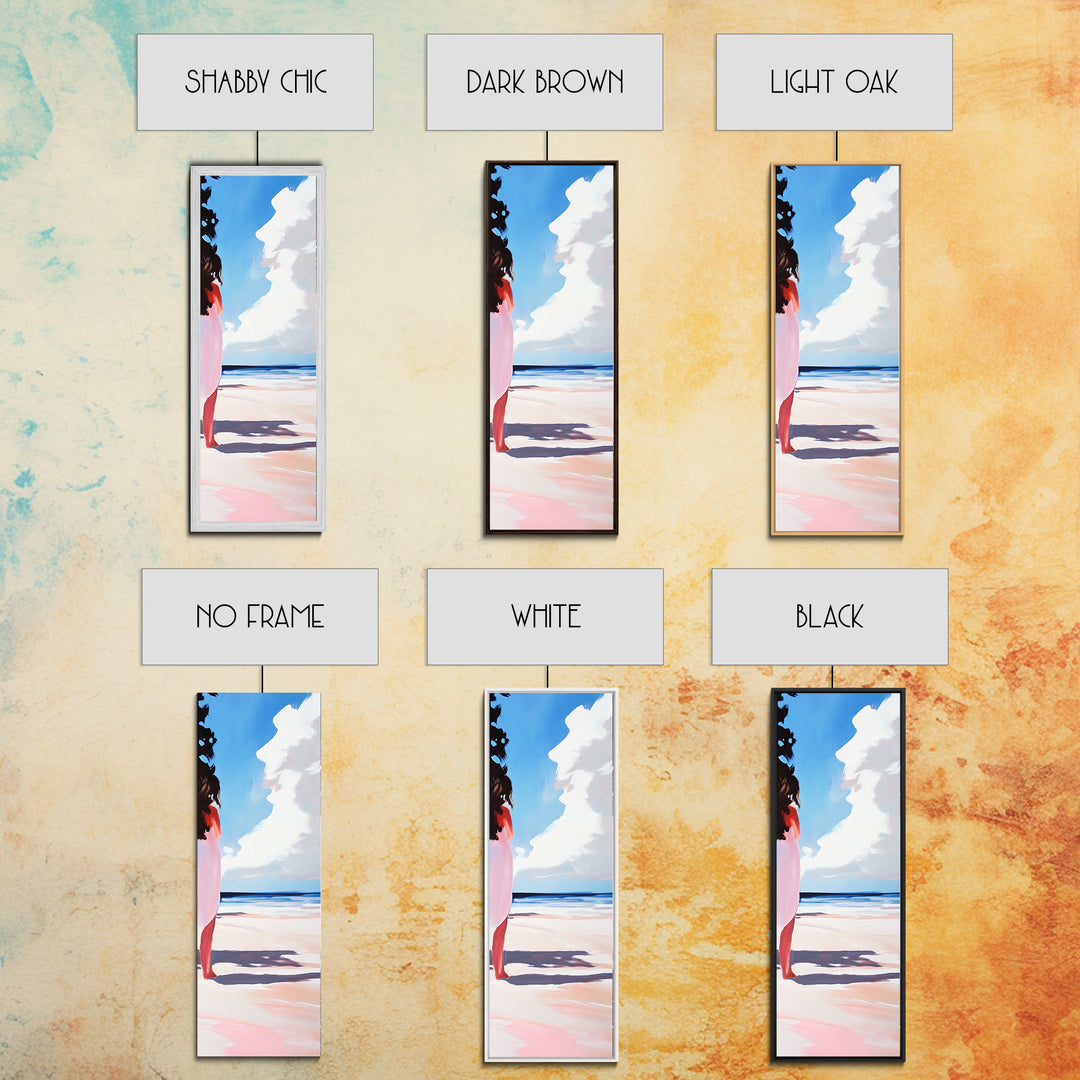 Beach Reflection, Coastal, Minimalist, Canvas Print, Modern Wall Art, Seaside Decor, Ocean Painting, Living Room Wall Art