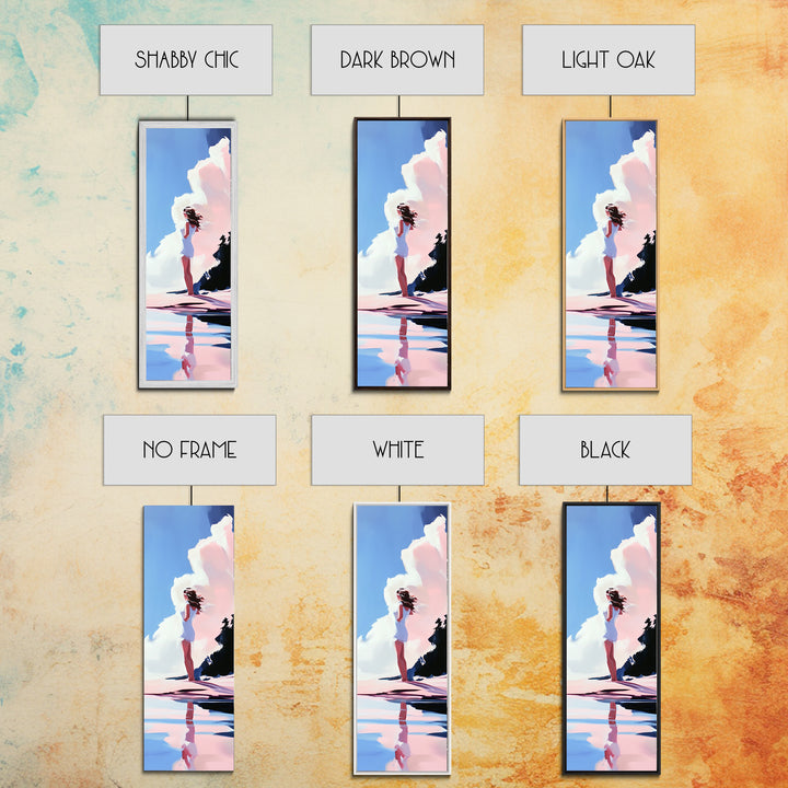 Beach Sunset, Coastal Art, Abstract Seascape, Modern Ocean, Canvas Print, Minimalist Art, Living Room Wall Art, Nautical Decor