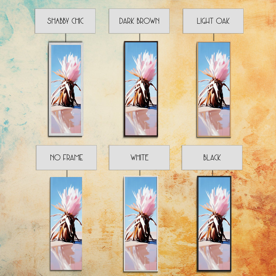 Desert Bloom, Dried Flower, Boho, Nature Wall Art, Rustic Aesthetic, Earthy Tones, Autumn Decor, Framed Canvas Print