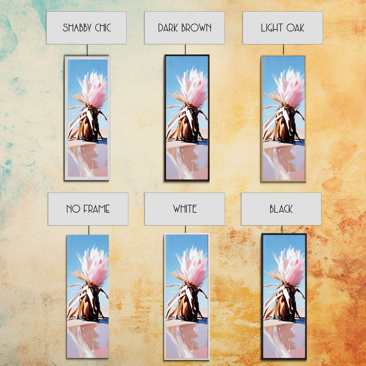 Desert Bloom, Dried Flower, Boho, Nature Wall Art, Rustic Aesthetic, Earthy Tones, Autumn Decor, Framed Canvas Print