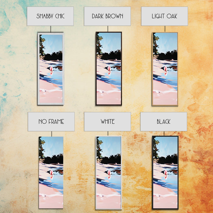 Beach Shell, Seaside Tranquility, Framed Canvas Print, Coastal Home Decor, Ocean Serenity, Boho Aesthetic, Calm and Relaxing Art