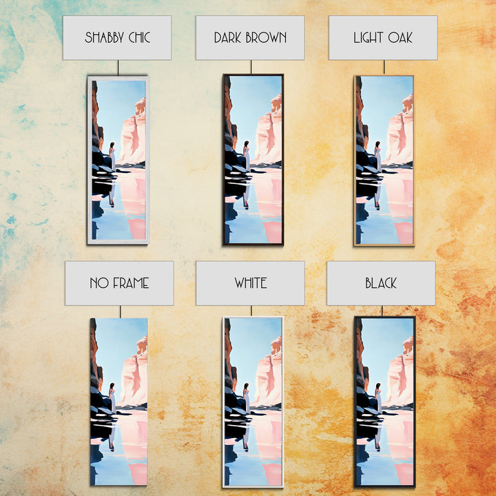 Desert Serenity, Soft Pastel Wall Art, Minimalist Landscape, Boho Art, Southwest Decor, Nature Painting, Living Room Canvas Print