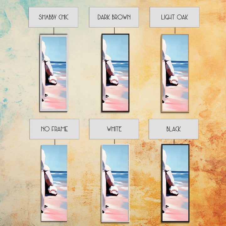 Coastal Rocks, Ocean Landscape, Beach House Wall Art, Minimalist Seascape, Relaxing Decor, Nature Painting, Canvas Print