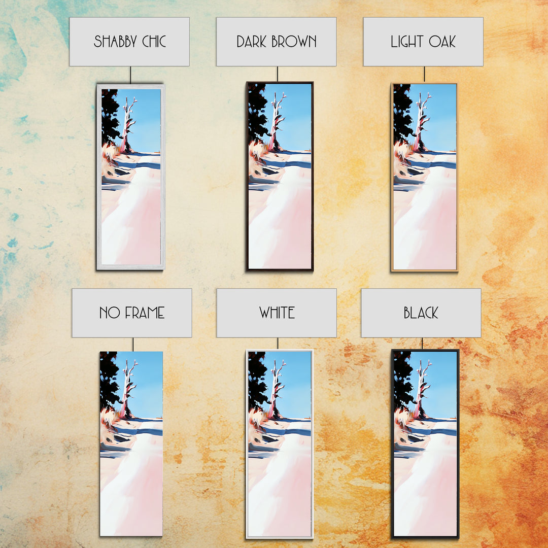 Coastal Tree, Beach Landscape Art, Modern Nature Print, Minimalist Decor, Neutral Wall Art, Framed Canvas Print, Living Room Art