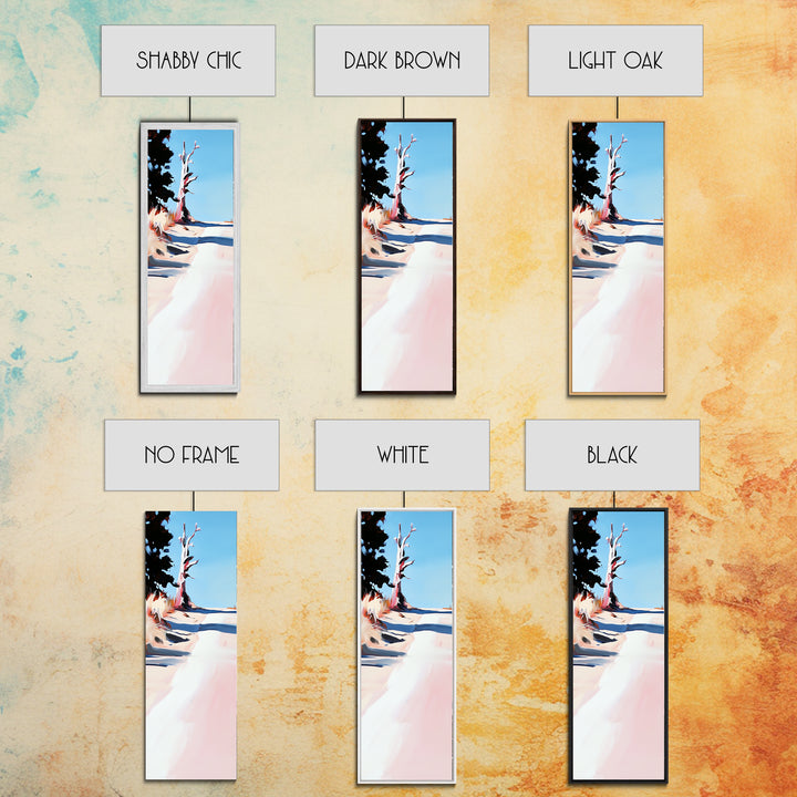 Coastal Tree, Beach Landscape Art, Modern Nature Print, Minimalist Decor, Neutral Wall Art, Framed Canvas Print, Living Room Art