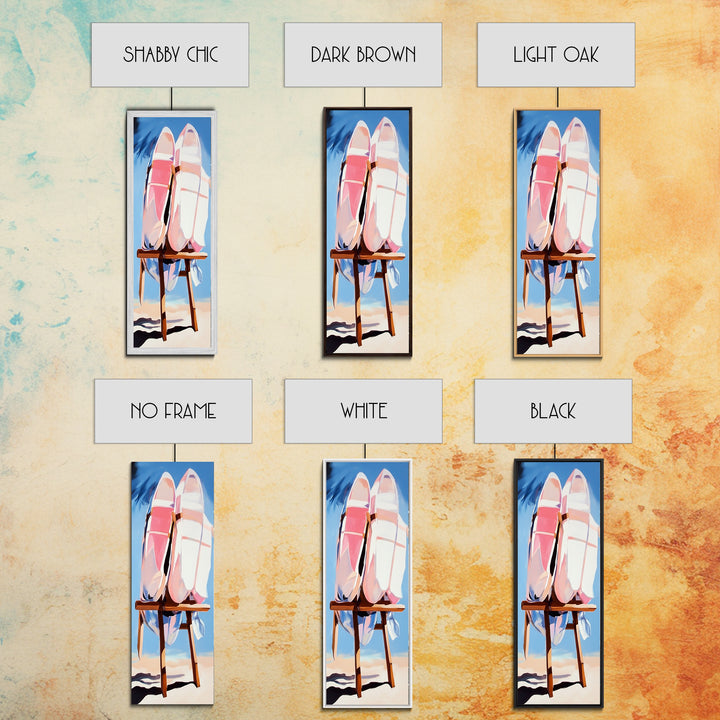 Beach Kayaks, Coastal Wall Art, Nautical Decor, Canvas Print, Minimalist Art, Modern Home Art, Summer Aesthetic, Boho Wall Art