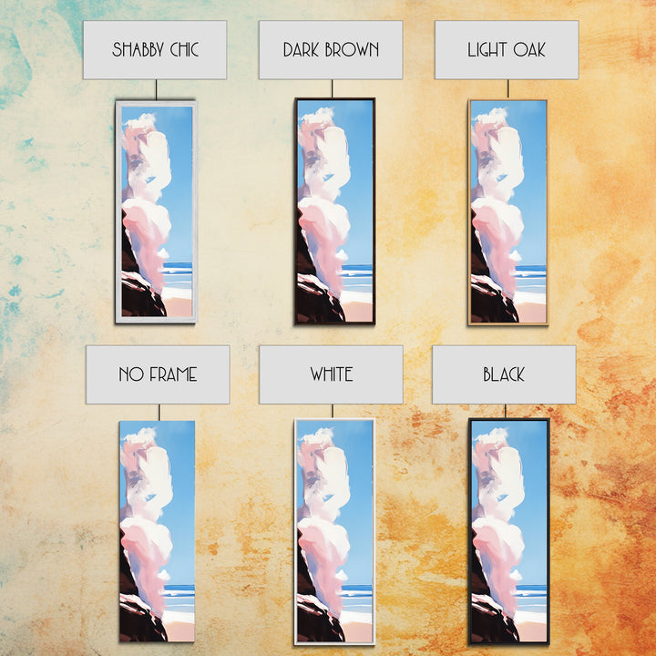 Coastal Clouds, Sunset Bliss, Ocean Horizon, Canvas Print, Beach Home Decor, Minimalist Wall Art, Seascape Aesthetic, Living Space Art