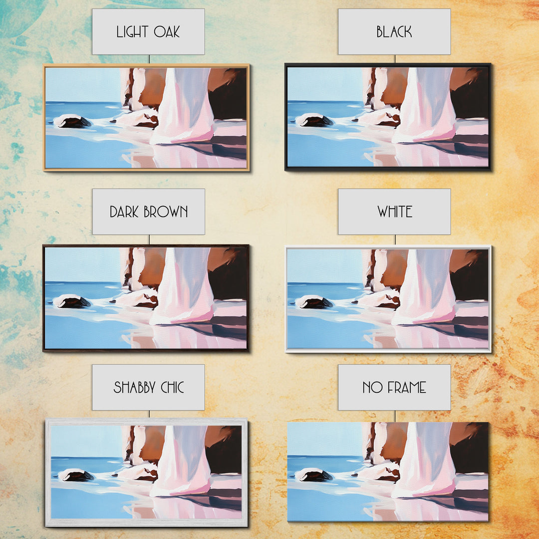 Clifftop View, Ocean Landscape, Canvas Print, Coastal Wall Art, Bohemian Home Decor, Seaside Artwork, Large Wall Art, Living Room