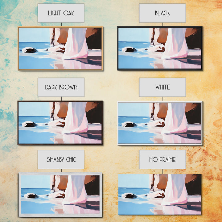 Clifftop View, Ocean Landscape, Canvas Print, Coastal Wall Art, Bohemian Home Decor, Seaside Artwork, Large Wall Art, Living Room