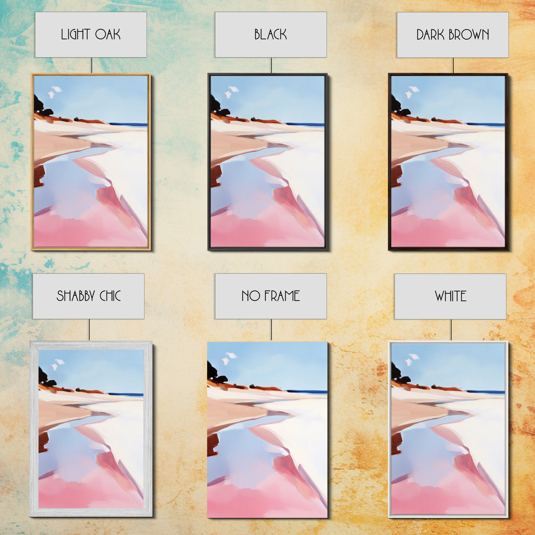 Beach Serenity, Coastal Art, Abstract Seascape, Modern Home Decor, Minimalist Ocean, Canvas Print, Living Room Wall Art, Beach House