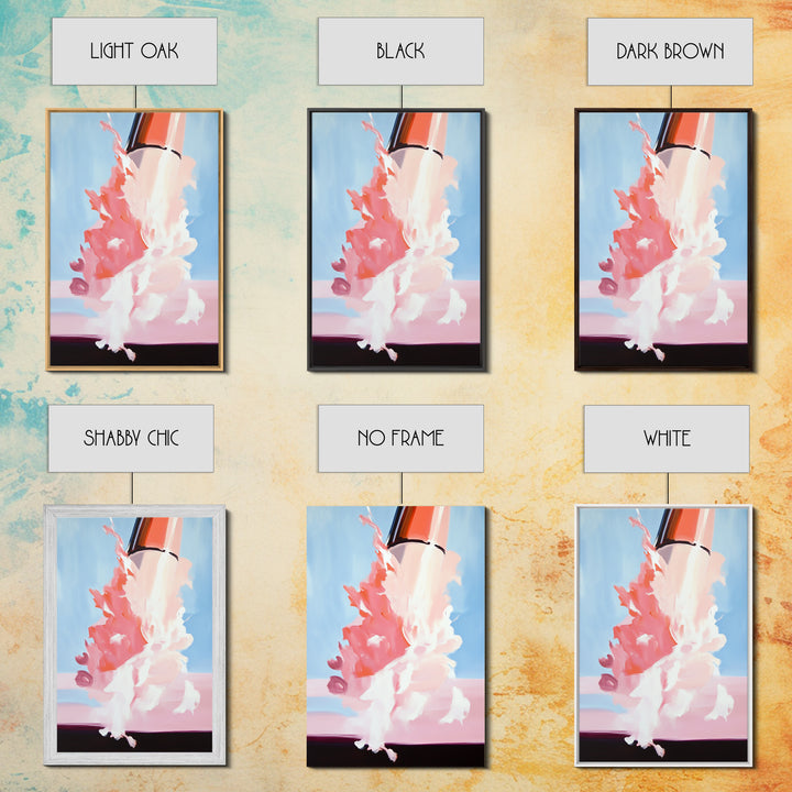 Cosmic Blast, Space Art, Sci-Fi Painting, Framed Canvas Print, Futuristic Wall Art, Modern Home Decor, Space Exploration Artwork