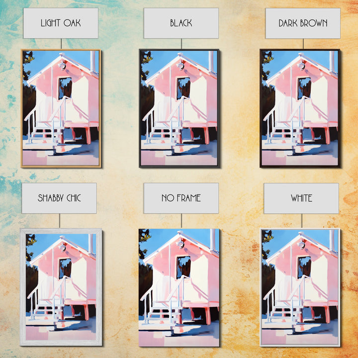 Cabin in Snow, Winter Scene, Cozy Home, Rustic Retreat, Framed Canvas Print, Nature Wall Art, Minimalist Aesthetic, Christmas Decor