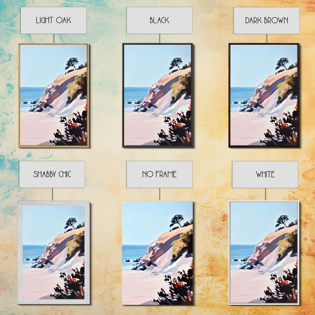 Coastal Cliffs, Ocean View, Seascape, Canvas Print, Beach Wall Art, Modern Home Decor, Minimalist Artwork, Bedroom Wall Art