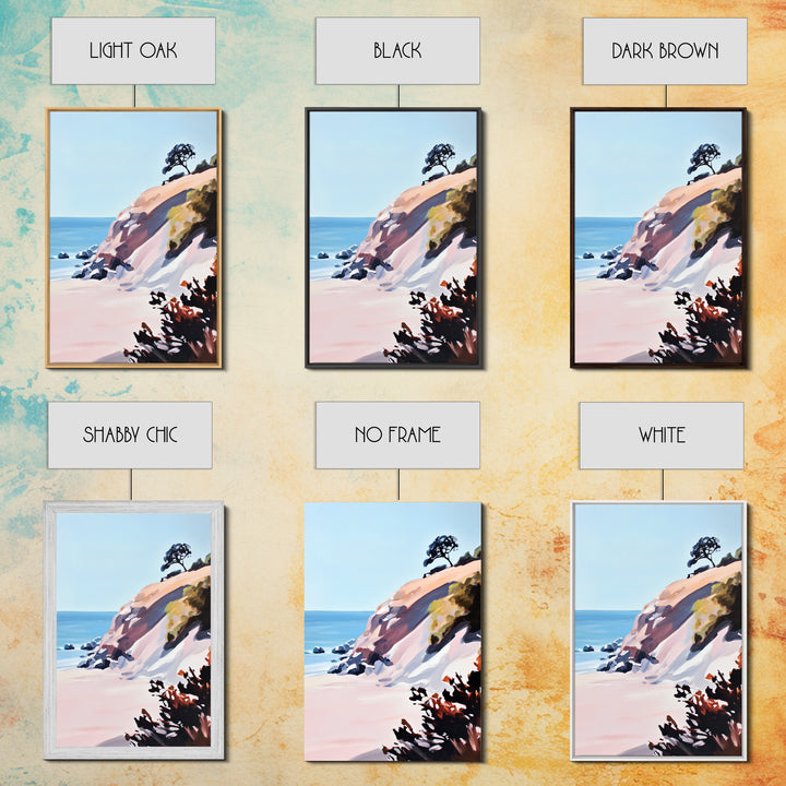 Coastal Cliffs, Ocean View, Seascape, Canvas Print, Beach Wall Art, Modern Home Decor, Minimalist Artwork, Bedroom Wall Art