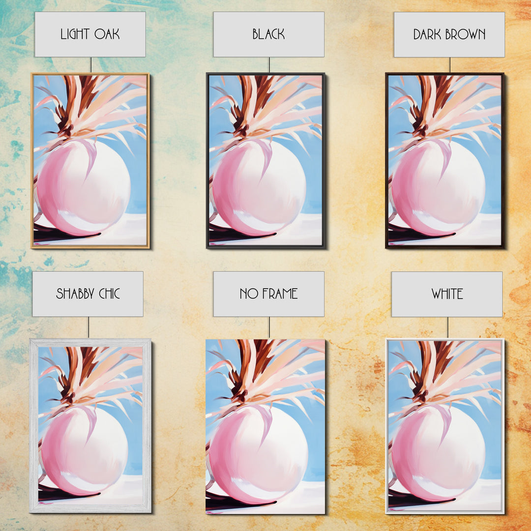 Desert, Palm Tree, Abstract, Framed Canvas Print, Earthy Tones Wall Art, Modern Southwest Decor, Stylish Living Room Art, Trendy Design