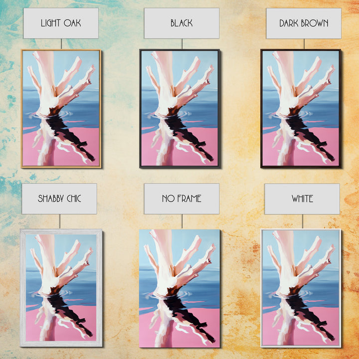 Abstract, Ocean Reflection, Coastal Art, Canvas Print, Modern Beach Wall Art, Minimalist Decor, Water Painting, Living Room Wall Art