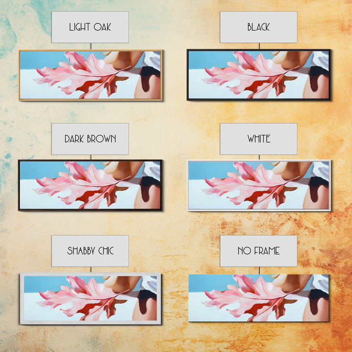 Autumn Leaf, Feminine Hand, Fall Tones, Framed Canvas Print, Cozy Wall Art, Minimalist Fall Decor, Neutral Aesthetic, Boho Art