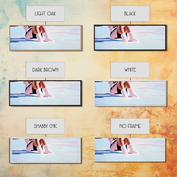 Cozy Winter, Snowy Landscape, Feminine Winter Decor, Soft Pastel Art, Scandinavian Minimalist, Bedroom Aesthetic, Canvas Print