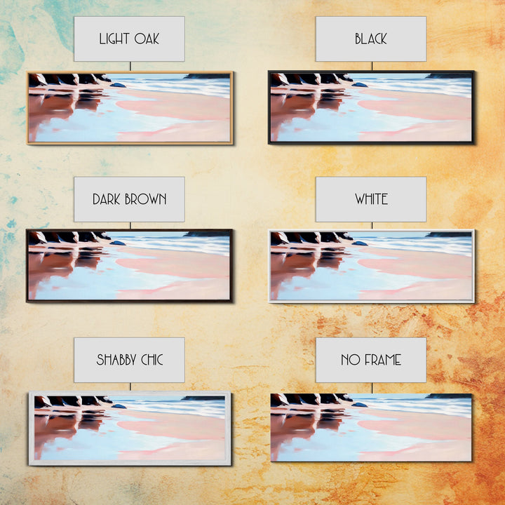 Hand Reflection, Abstract Art, Soft Blues, Pink Hues, Framed Canvas Print, Contemporary Wall Art, Bedroom Decor, Zen Aesthetic