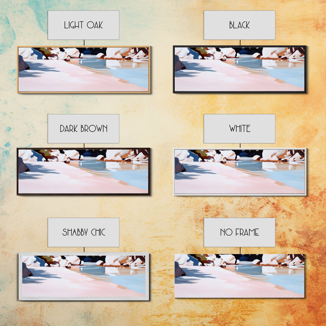 Riverbank Scene, Tranquil Water, Nature Landscape, Minimalist Water Reflection, Boho Earthy Decor, Relaxing Wall Art, Canvas Print