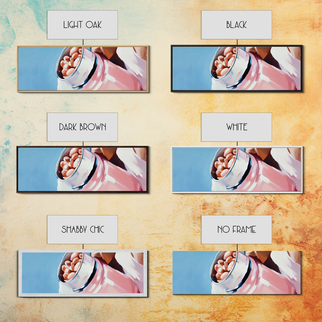 Coffee Beans Painting, Kitchen Wall Art, Warm Aesthetic Print, Coffeehouse Decor, Large Canvas Print, Modern Minimalist Art, Cafe Decor