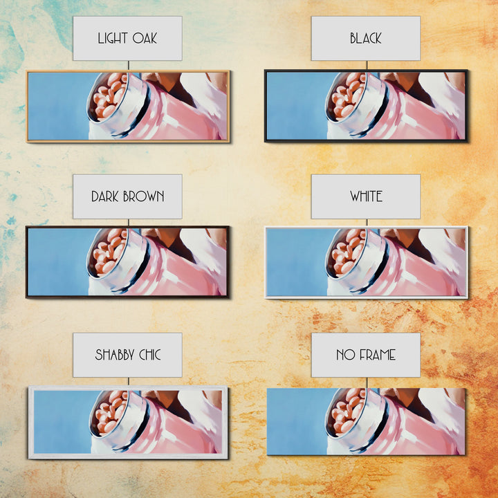 Coffee Beans Painting, Kitchen Wall Art, Warm Aesthetic Print, Coffeehouse Decor, Large Canvas Print, Modern Minimalist Art, Cafe Decor