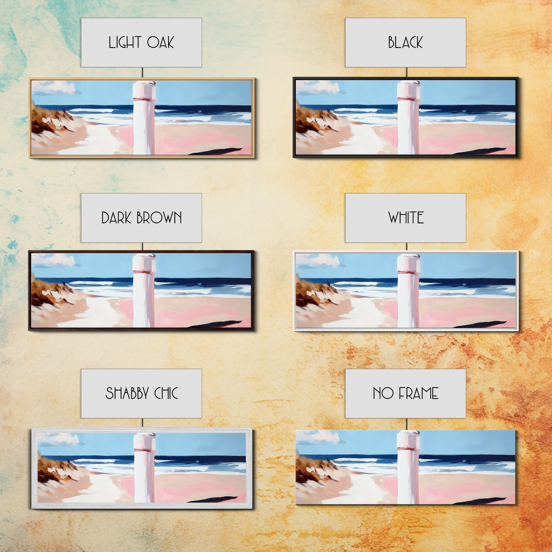 Beach Fence Painting, Coastal Scene Print, Ocean Art, Minimalist Seascape, Large Canvas Print, Living Room Wall Decor, Nautical Art