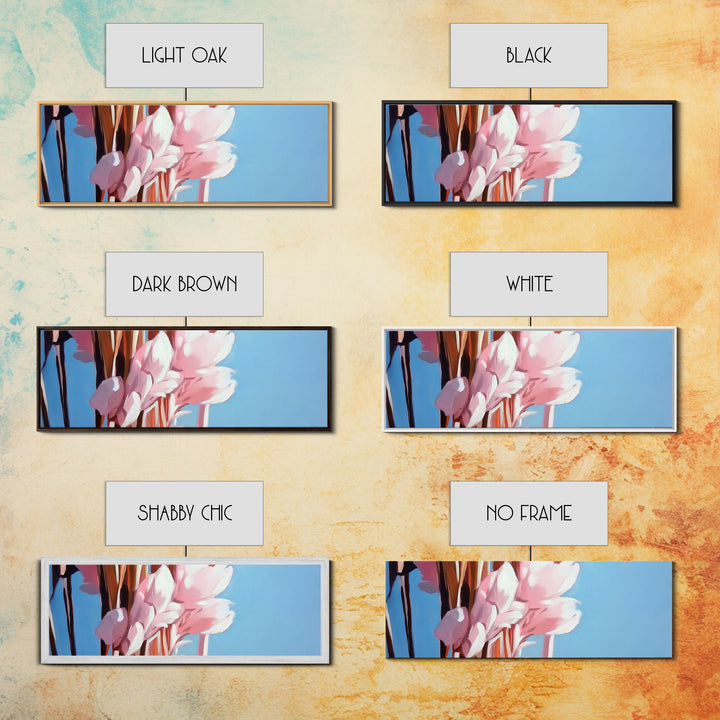 Blush Pampas, Soft Floral, Elegant Botanical Art, Minimalist Aesthetic, Pastel Wall Decor, Framed Canvas Print, Bedroom Wall Art