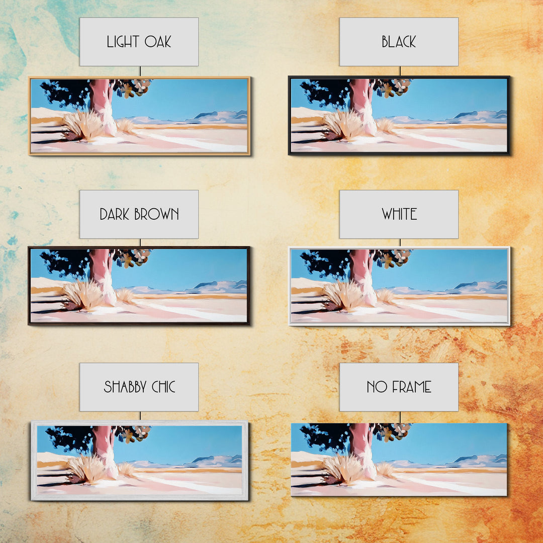 Desert Tree, Sunset Landscape, Southwest Art, Modern Wall Decor, Canvas Print, Minimalist Art, Living Room Wall Art, Rustic Decor