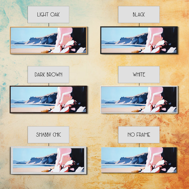 Canyon Cliffs, Desert Landscape, Southwestern Wall Decor, Canvas Print, Boho Aesthetic, Warm Earth Tones, Rustic Home Decor