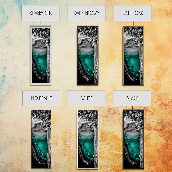 Abstract Landscape, Nature Wall Art, Modern Home Decor, Canvas Print, Blue Green Painting, Living Room Artwork, Large Wall Art