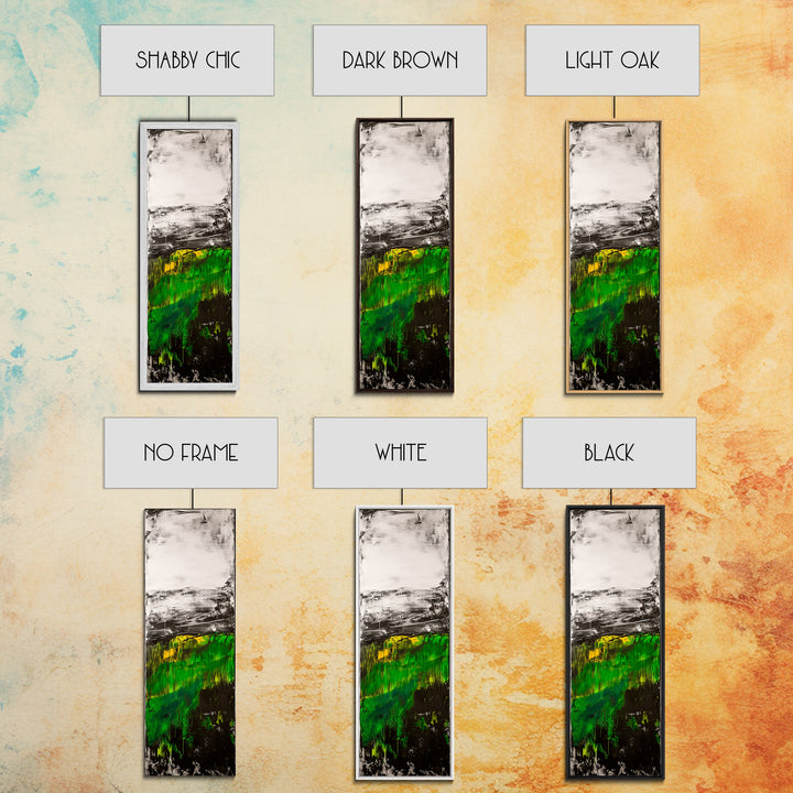 Abstract Meadow, Green Fields, Contemporary Landscape, Nature Inspired Art, Textured Painting, Rustic Wall Decor, Canvas Print