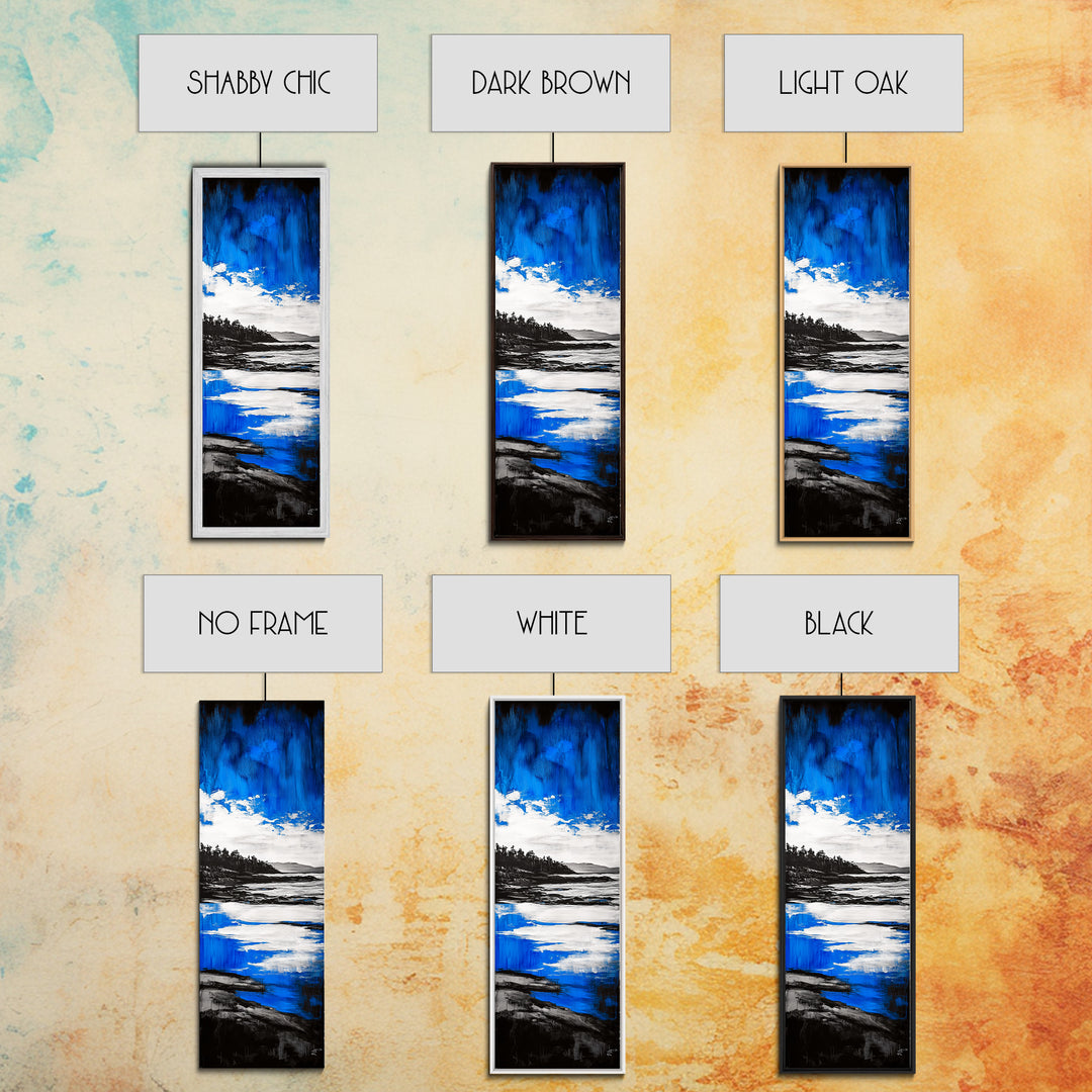 Coastal Serenity, Blue Ocean, Seascape, Canvas Print, Beach House Decor, Modern Wall Art, Minimalist Art, Living Room Wall Art