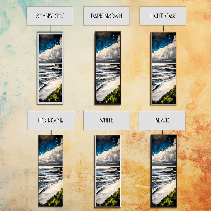 Coastal Blue, Canvas Print, Ocean Painting, Beach House Wall Art, Modern Seascape, Nautical Art, Office Wall Decor, Contemporary Artwork