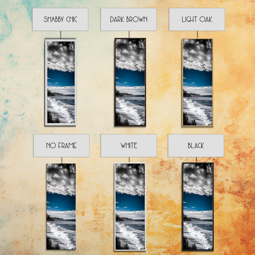 Blue Ocean Waves, Coastal Wall Art, Seascape Photography, Modern Beach Decor, Nautical Art, Living Room Wall Art, Canvas Print