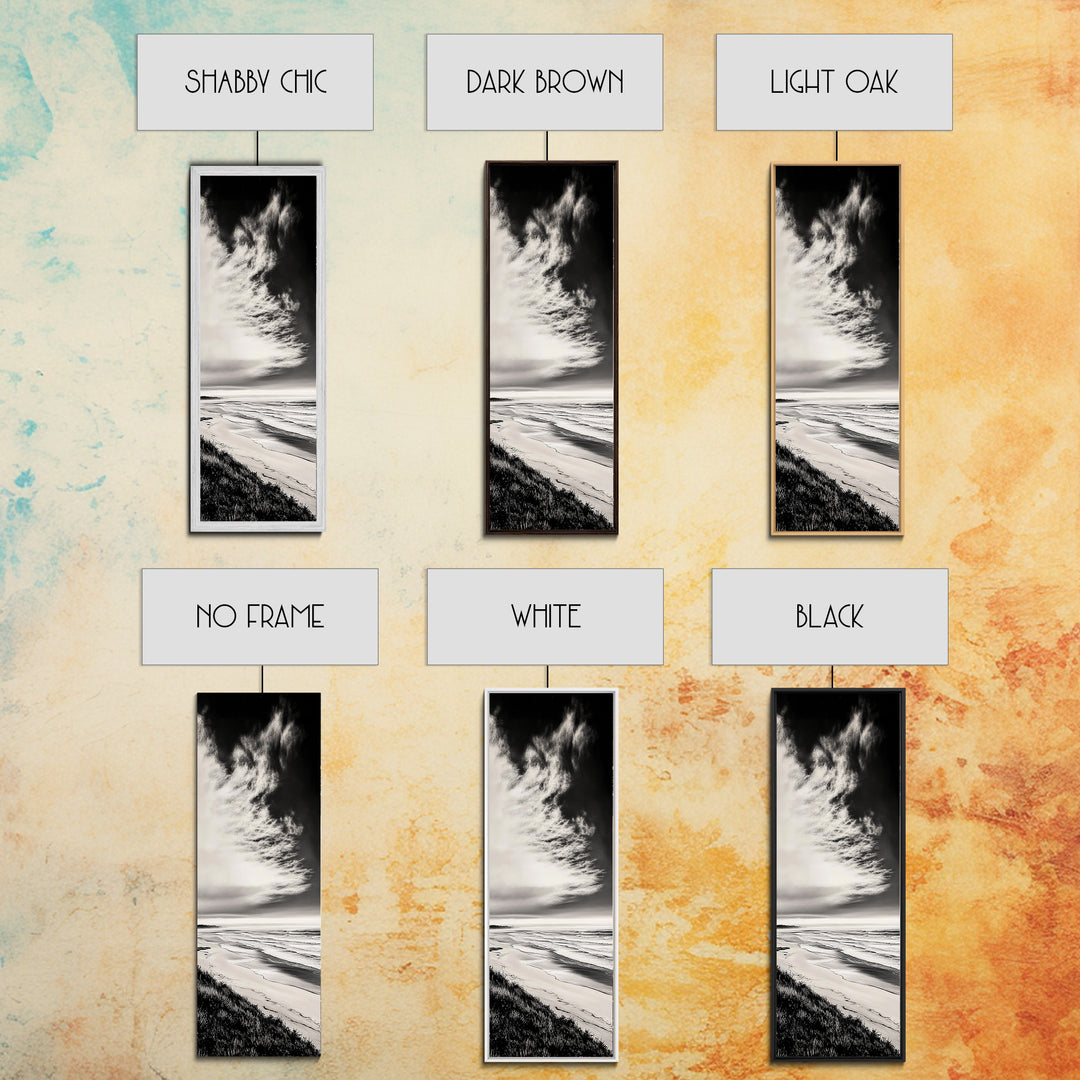 Beach Sunset, Coastal Wall Art, Seascape Painting, Ocean Waves, Framed Canvas Print, Minimalist Decor, Bedroom Wall Art, Gift Idea